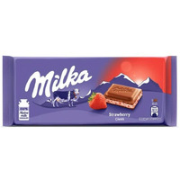 Milka Strawberry Yogurt Chocolate, 2 X 100 Gm