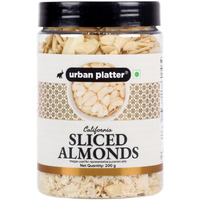 Urban Platter Sliced Blanched California Almonds, 200g (Badam Flakes, Perfect for Garnish, Baking and Salads)