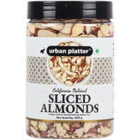 Urban Platter Sliced California Almonds, 200g (Badam Flakes, Perfect for Garnish, Baking and Salads)