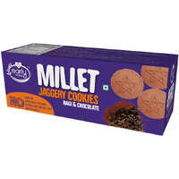 Early Foods Ragi Choco Jaggery Cookies - Kids Snack, 130 g | Millet Biscuit| Sugar free biscuits