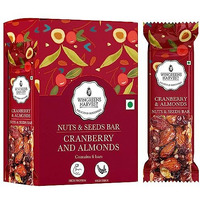 Wingreens Harvest Nuts & Seeds Energy Bars - Cranberry & Almond - 180 g (Pack of 6 x 30 g), Almonds, cashews, pumpkin seeds, Healthy Vegan Protein Snack Bars, Gluten Free, high Fibre.