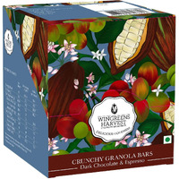 Wingreens Harvest Crunchy Multigrain Granola Bars - Dark Chocolate and Espresso, 240 Grams (40 Grams x 6 Bars)