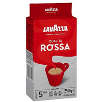Lavazza Qualita Rossa Ground Coffee Pouch, 250 g, Bag