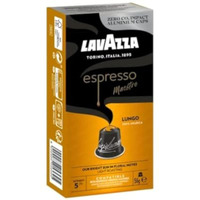 Lavazza Espresso Maestro Lungo, Aluminium Nespresso Compatible Coffee Capsules | Pack Of 10 | Intensity 5 | 56 Gram