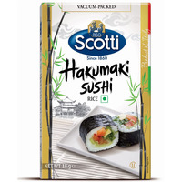 Riso Scotti Hakumaki Short Grain Sushi Rice, Product of Italy, Vacuum Packed, 35.2 oz / 2.2 lb / 1 kg, White