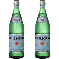 San Pellegrino Sparkling Natural Mineral Water Bottle, 2 x 750 ml