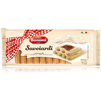 Forno Bonomi Savoiardi Ladyfingers, Italian Biscuits, 7 Oz / 200 G, Cream, (303483) - Contain Wheat Flour And Egg. May Contain Traces Of Milk Derivatives And Soy., Lady Fingers Coffee Biscuits