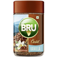Bru Gold Vanilla 100gram | Premium Freeze Dried Coffee | Aromatic Flavoured Instant Coffee | Makes 80 cups |Powder|Jar