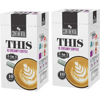 Continental This Creamy Coffee 180 Gram | 3In1 Instant Premix Coffee Powder | 20 Sachets | Just Add Hot Water - Caf? Like Coffee