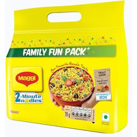 MAGGI 2-Minute Instant Noodles, Masala Noodles With Goodness Of Iron, Made With Choicest Quality Spices, Favourite Masala Taste, 560 Gm