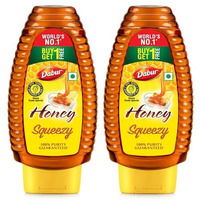Dabur Honey Squeezy Pack  1400g (700gx2, Pack of 2) | 100% Pure | Worlds No.1 Honey Brand with No Sugar Adulteration