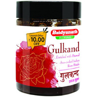 Baidyanath Gulkand - Enriched with Prawal Sun-cooked Indian (Rose Petal Jam) - (200gram)
