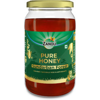 Zandu Pure Honey Sundarban Forest, Natural Honey from the Largest Mangrove Forest, Multi Flora & Medicinal Properties, Comes without Added Sugar & Preservatives, 100% Natural, Glass Jar, 500g