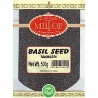 Miltop Basil Seeds 500g - Tukmaria Seeds with high fibre and Omega 3 | Sabja Seeds | Seeds for Eating