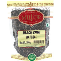 Miltop Chia Seeds 500g - Non-GMO Seeds | Rich in Omega -3 & Fibre | Healthy Snacks for Weight loss management