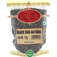 Miltop Chia Seeds 1 kg - Non-GMO Seeds | Rich in Omega -3 & Fibre | Healthy Snacks for Weight loss management