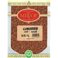 Miltop Flax Seeds 1kg - Raw Unroasted Flaxseed Alsi Seeds for Eating