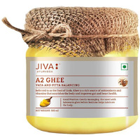 Jiva Gir Desi Cow A2 Ghee 300gm | Sourced from A2 milk from Gir Cows & Made With Bilona Churning Process | Excellent source of OMEGA 3, OMEGA 6, Vitamins B2, B12, B6, C, E & K (Pack Of 1)
