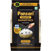 Pansari Signature Basmati Rice 1kg with Great Taste and Pure Aroma | Long Grain, Naturally Aged(2-Years) with Fortified | Basmati Rice/Biryani Rice/Pulao Rice