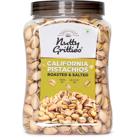 Nutty Gritties California Pistachios 800g, Roasted & Lightly Salted, Resealable Jar