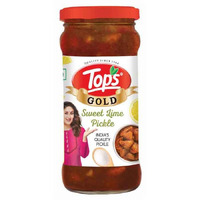 TOPS Pickle Sweet Lime - 400 gm Glass Bottle |Infused with aromatic spices for a mouth watering taste.