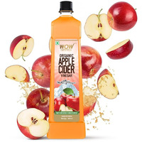 WOW Life Science Apple Cider Vinegar 400ml | Organic Himalayan Apples | Mother of Vinegar with Probiotics | Unfiltered & Unpasteurized | For Weight Management, Reduced Bloating, Healthy Skin & Hair