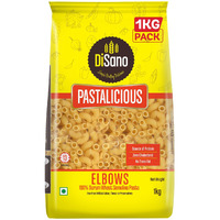 DiSano Pastalicious 100% Durum Wheat Macaroni Pasta, Elbows, 1kg
