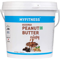 MYFITNESS Peanut Butter Chocolate Flavour, Crispy 2.5kg | 21g Protein | Tasty Nut Butter Spread for Healthy Breakfast | Cholesterol Free, Gluten Free | Zero Trans Fat | Vegan | 100% Pure Roasted Nuts