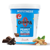 MYFITNESS High Protein Peanut Butter Smooth 1kg | Dark Chocolate Peanut Butter With Added Whey | 26g Protein | Tasty Nut Butter Spread | Gluten Free | Zero Trans Fat| Vegan| Peanut Butter Creamy