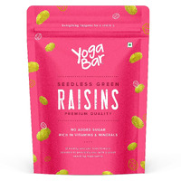 YogaBar Premium Green Raisins 500 grams| Kishmish |100% Fresh Pure Seedless Kismis Raisins|Munakka Dry Fruit|Rich in Iron, Calcium, Vitamin B & Boosts Immunity |Healthy Snacks|Dry Fruit Gift Pack