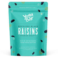 Yogabar Premium Black Raisins 500 grams| Kishmish |100% Fresh Pure Seedless Kismis Raisins|Munakka Dry Fruit|Rich in Iron, Fibre, Potassium & Boosts Immunity |Healthy Snacks|Dry Fruit Gift Pack