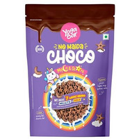 Yogabar Multigrain Moon & Star Chocos Cereal Breakfast, Zero Maida, Delicious Chocolate Chocos for Kids & Adults, Protein Food, 0 Added Preservatives, Has Jowar, Bajra, Ragi, Quinoa Oats, P1