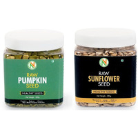 Nature Vit Pumpkin & Sunflower Seeds Combo (Pumpkin Seed-250G Sunflower Seed-250G)|Protein & Fibre Rich Food For Immunity Booster Diet Food