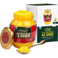 TDN Farm Fresh A2 Ghee - 500ML Glass Bottle, NDDB A2 Lab Certified, A2 Ghee Bilona Method, A2 Organic Cow Ghee, Grassfed, Cultured Premium & Traditional Ghee, Curd Churned A2 Ghee, A2 Pure Ghee