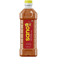 Sano Pure & Fresh Kachi Ghani Mustard Oil - 1 Litre Pet Bottle | High Pungency | Rich in Omega-3 | 100% Natural | Authentic Indian Cooking Oil