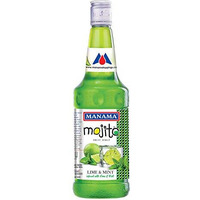 Manama Lime and Mint Mojito Flavoured Syrup for Mocktails & Cocktails (500ML)