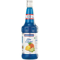 Manama Blue Curacao Syrup | Mixer for Mocktails, Cocktails, Drinks, Juices, Beverages | Non Alcoholic Mix 750ML Bottle