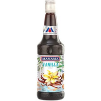 Manama Vanilla Syrup | Fruit Mixer for Mocktails, Cocktails, Drinks, Juices, Beverages | Non Alcoholic Mix 750ML Bottle