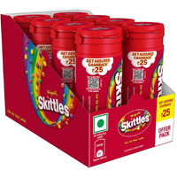Skittles Original Chewy Fruit Candy Pack (Lemon, Apple, Grape, Strawberry And Orange) 33.5 Gram Pack Of 8