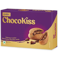 Unibic Foods India Pvt LTD Choco Kiss Cookies 250 grams, Filled with Chocolate, Rich & Indulgent Snack Delicious Creamy Flavors, Crunchy and Choco Cream Centred Biscuits Made for Chocoholics