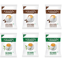 AMAZON 3 in 1 Instant Plus Cardamom Tea (3 Kg) and Coffee Plus (3 Kg) Premix Combo (Premix Contains Tea, Milk and Sugar) for Vending Machines