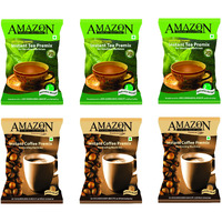 AMAZON 3 in 1 Instant Regular Cardamom Tea (3 kg) and Premium Coffee Premix (3 kg) Combo (Premix Contains Tea, Milk and Sugar) for Vending Machines
