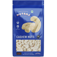 Nutraj Indian Cashews (Kaju) 1kg Pouch - Whole | Dry Fruits and Nuts | Grocery