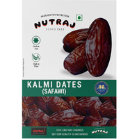 Nutraj Kalmi Dates (Safawi) 500g | Khajur | Khajoor | No Preservatives | No Added Sugar | Dried Fruits | Rich in Iron, Fibre & Vitamins