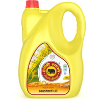 Elephant Brand Hathi Marka Kacchi Ghani Mustard Oil - Ideal for cooking food, pickles, massages Jar (5 Ltr)