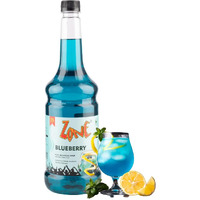 Zone Blueberry Syrup 1050ml | Fresh Blueberries Flavor for Mocktails, Cocktails, Lemonades, Iced Teas & More | 35+ Flavours