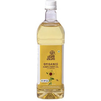 Pure & Sure Organic Cold Pressed Sunflower Oil 1ltr | 100% Natural Kolhu/Kacchi Ghani/Chekku Edible for Cooking | Extracted on Wooden Churner | Nutrient Rich & Chemical Free