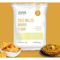 JIWA healthy by nature Cold Pressed Organic Makka Corn Flour/Atta| Makke Ka Atta | Soft Fluffy Rotis | Loaded With Antioxidants | Chakki Ground | 100% Natural & Gluten Free | 1 Kg