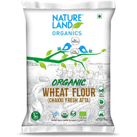 Natureland Organics Whole Wheat Flour 5 Kg - Organic Wheat Flour