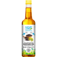 Natureland Organics Kachhi Ghani Pure Mustard Oil 1 Ltr - Cold Pressed
